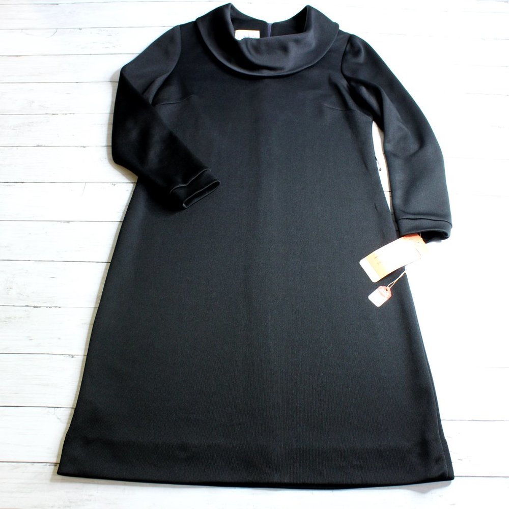 L'Aiglon Original Vintage Women's Black Classic Polyester Dress Size L XL